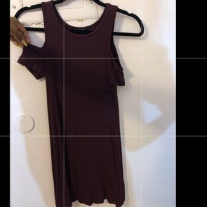 Maroon flowy dress